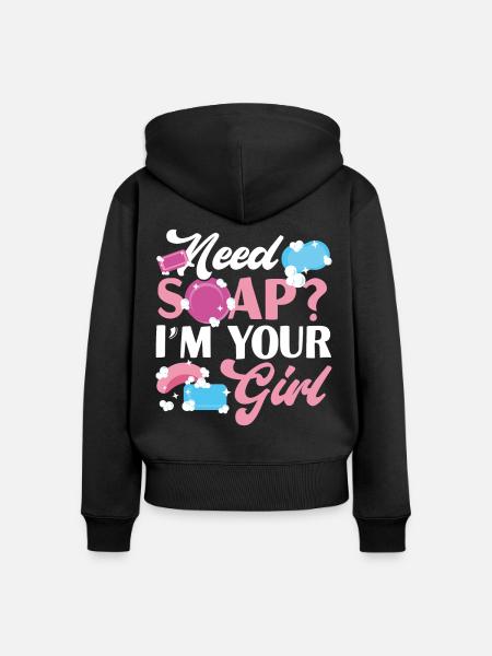 Soap Making Crafting Need Soap? - Frauen Premium Bio Zip Hoodie - Schwarz