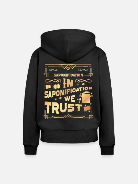 Soap Making Crafting - Frauen Premium Bio Zip Hoodie - Schwarz