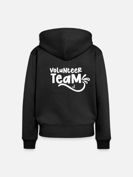 Freiwilligen Team Freiwillig Freiwilliger Beruf - Frauen Premium Bio Zip Hoodie - Schwarz
