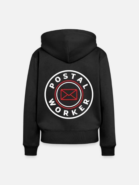 Postbeamte - Frauen Premium Bio Zip Hoodie - Schwarz
