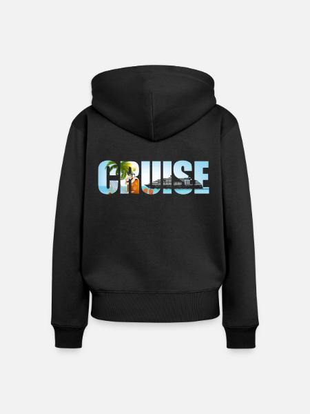 Cruise Ship Vacation Cruise - Frauen Premium Bio Zip Hoodie - Schwarz