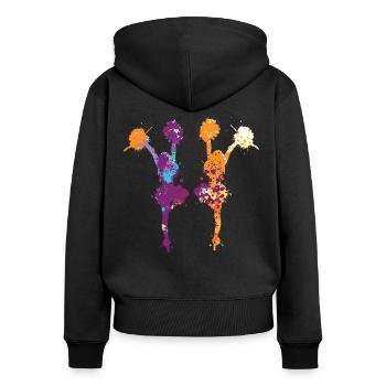Cheerleading Cheerleader - Women's Premium Organic Zip Hoodie - black - Back - Julia (174cm)