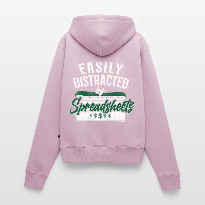 Comptable Comptable Comptable Comptabilité Sweat à capuche zippé Premium bio Femme