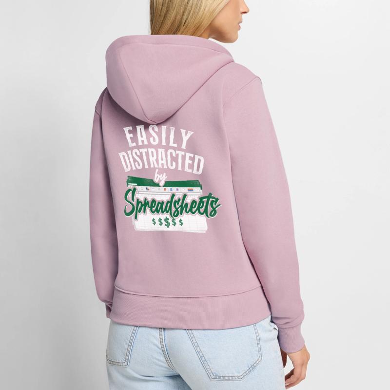 Comptable Comptable Comptable Comptabilité Sweat à capuche zippé Premium bio Femme