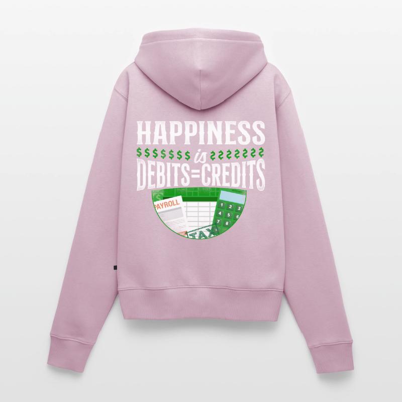 Comptable Comptable Comptable Comptabilité Sweat à capuche zippé Premium bio Femme