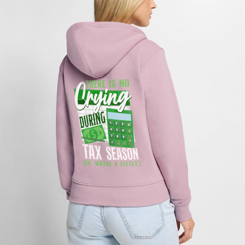 Comptable Comptable Comptable Comptabilité Sweat à capuche zippé Premium bio Femme