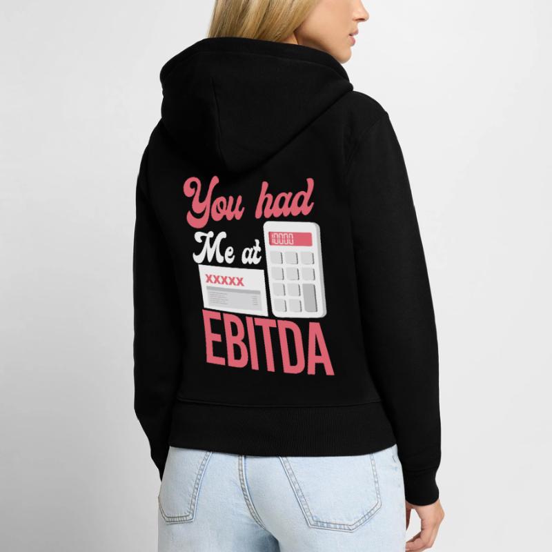 Comptable Comptable Comptable Comptabilité Sweat à capuche zippé Premium bio Femme