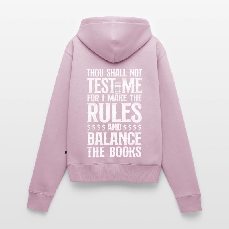 Comptable Comptable Comptable Comptabilité Sweat à capuche zippé Premium bio Femme
