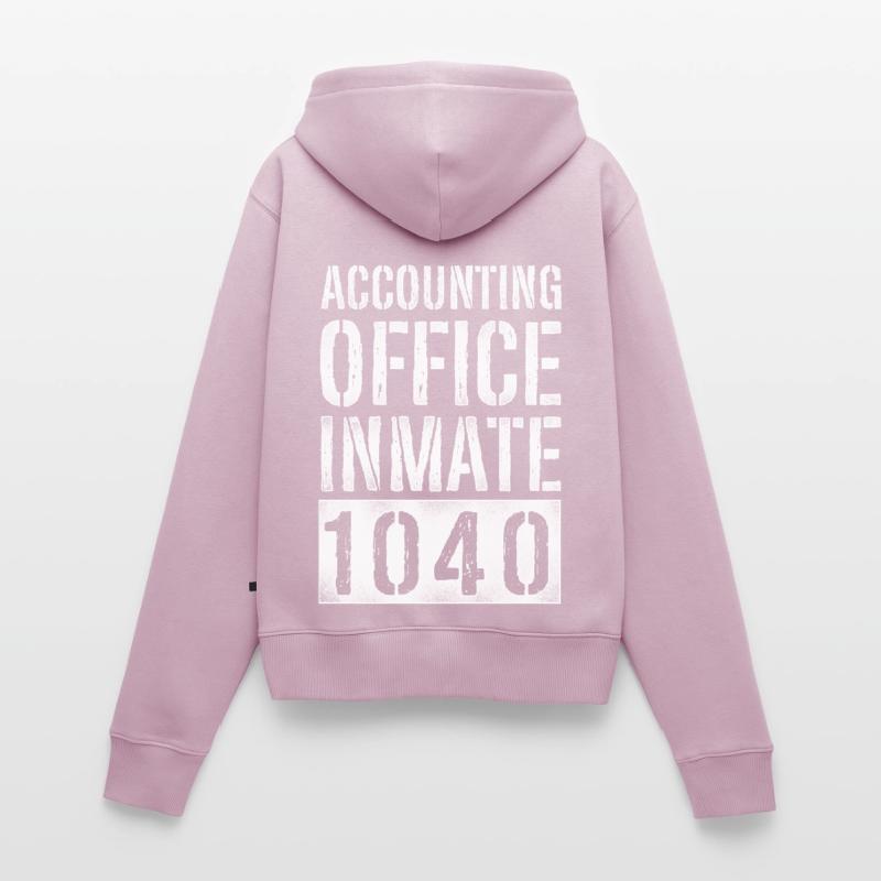 Comptable Comptable Comptable Comptabilité Sweat à capuche zippé Premium bio Femme