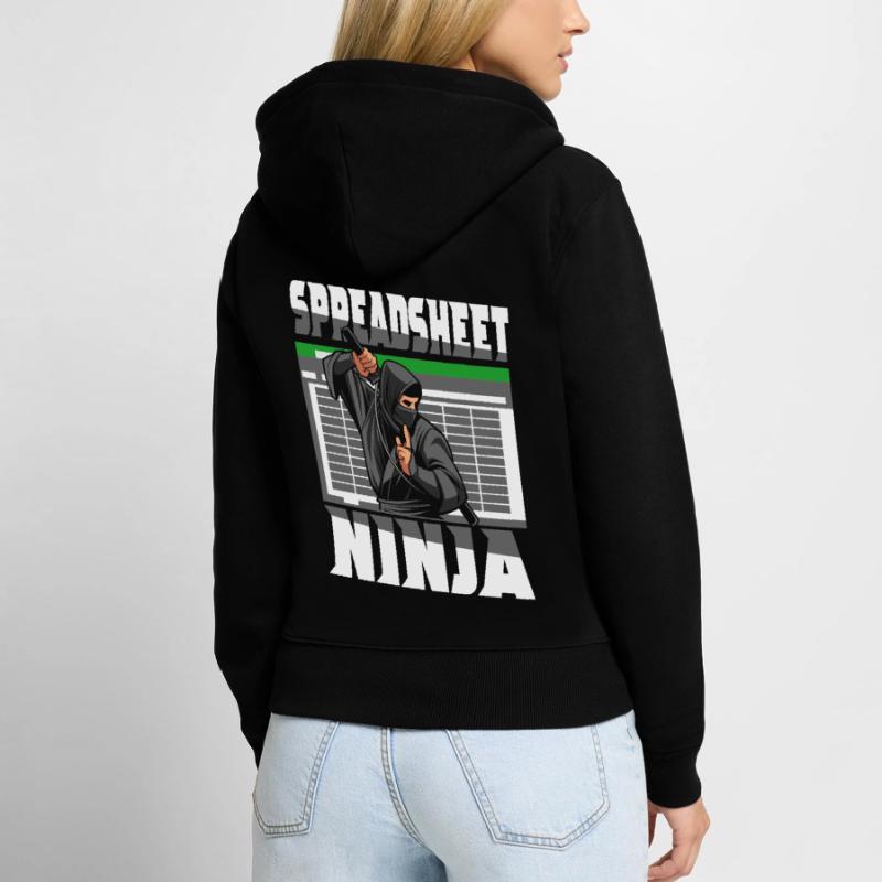 Comptable Comptable Comptable Comptabilité Sweat à capuche zippé Premium bio Femme