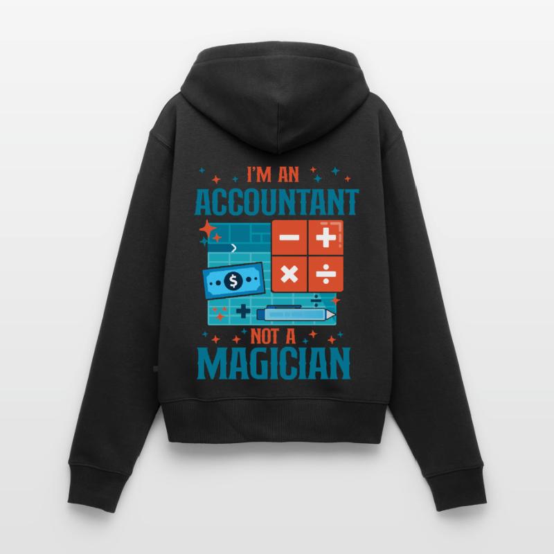Comptable Comptable Comptable Comptabilité Sweat à capuche zippé Premium bio Femme