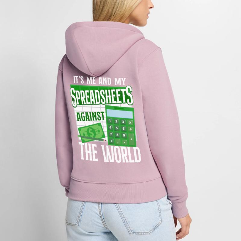Comptable Comptable Comptable Comptabilité Sweat à capuche zippé Premium bio Femme