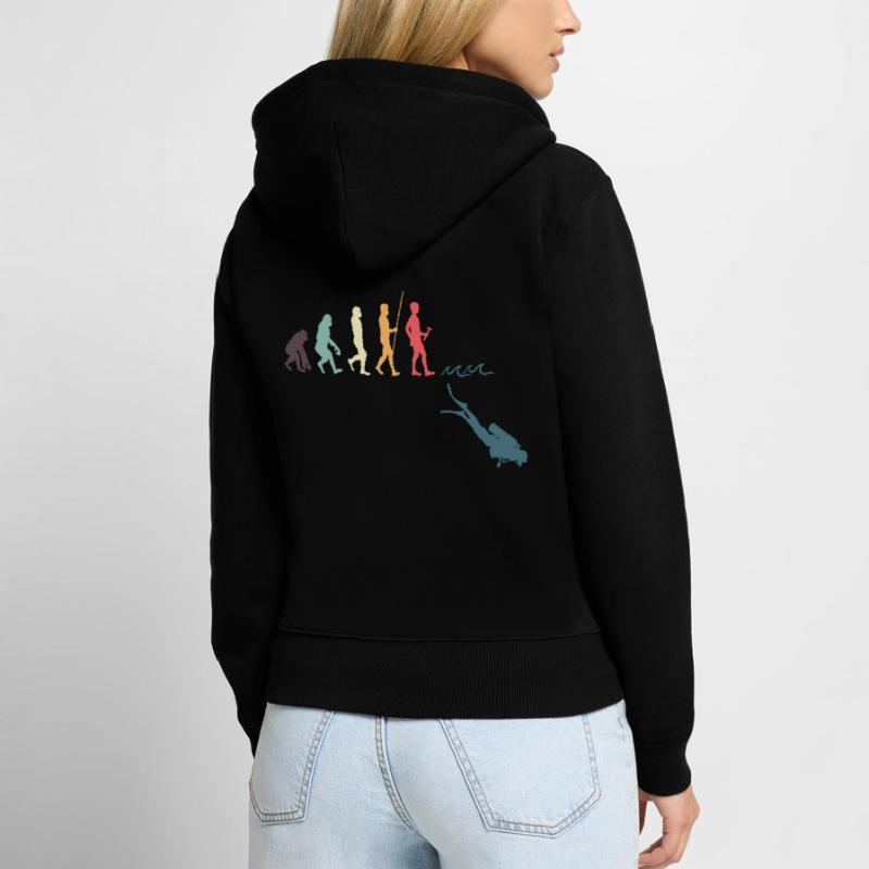 Diving Evolution Women's Premium Organic Zip Hoodie