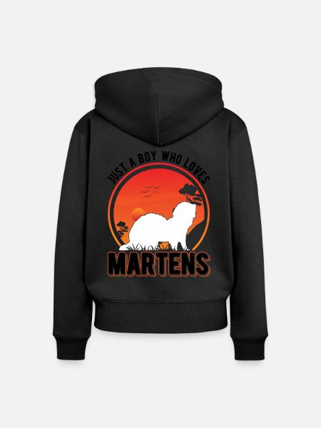 Marder Junge Nerz Dachs Baummarder - Frauen Premium Bio Zip Hoodie - 