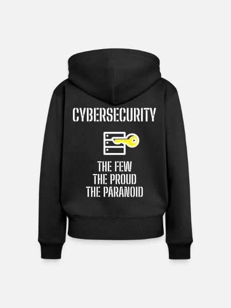 Cybersecurity - IT-Sicherheit Informatiker - Frauen Premium Bio Zip Hoodie - Schwarz