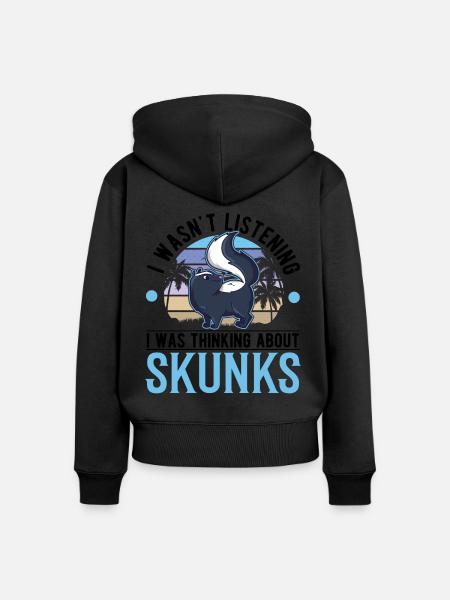 Stinktier Geschenk Skunk - Frauen Premium Bio Zip Hoodie -
