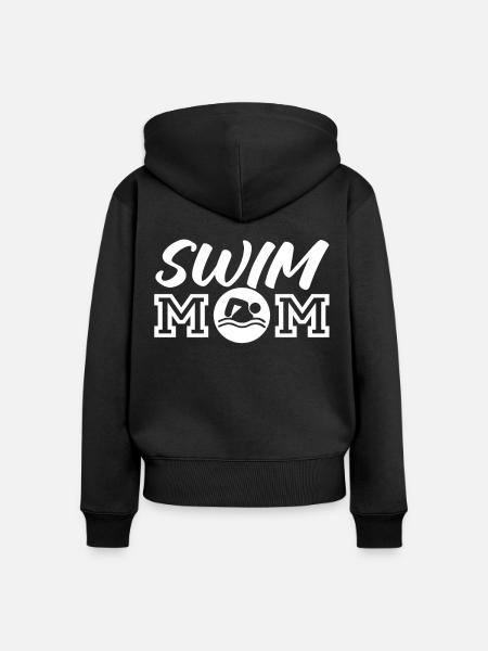 Schwimmer Schwimmen Spruch - Frauen Premium Bio Zip Hoodie - Schwarz