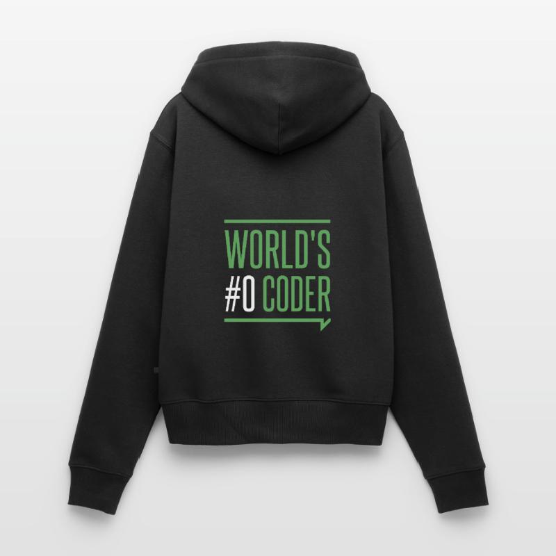 Programmeur - créateurs codeurs monde #0 codeur Sweat à capuche zippé Premium bio Femme