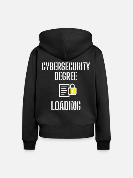 Cybersecurity - IT-Sicherheit Informatiker - Frauen Premium Bio Zip Hoodie - Schwarz