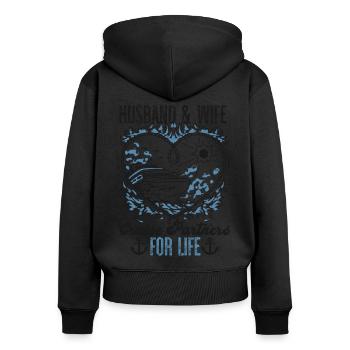 Cruise Ship Vacation Marriage - Frauen Premium Bio Zip Hoodie - Schwarz - Hinten - Julia (174cm)