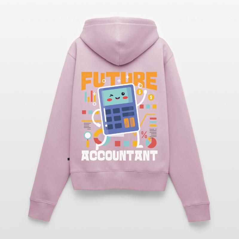 Comptable Comptable Comptable Sweat à capuche zippé Premium bio Femme