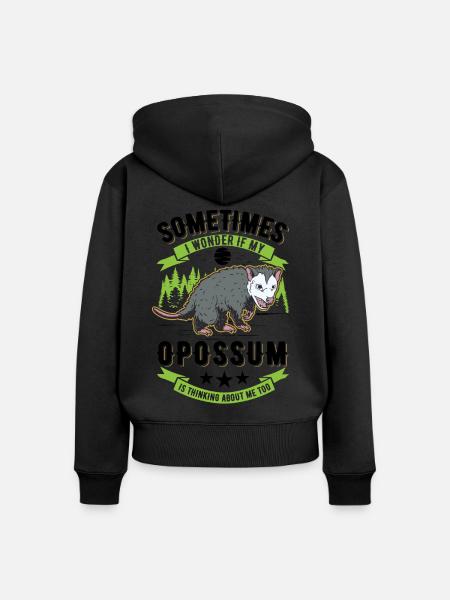 Opossum Possum Beutelratte - Frauen Premium Bio Zip Hoodie - 