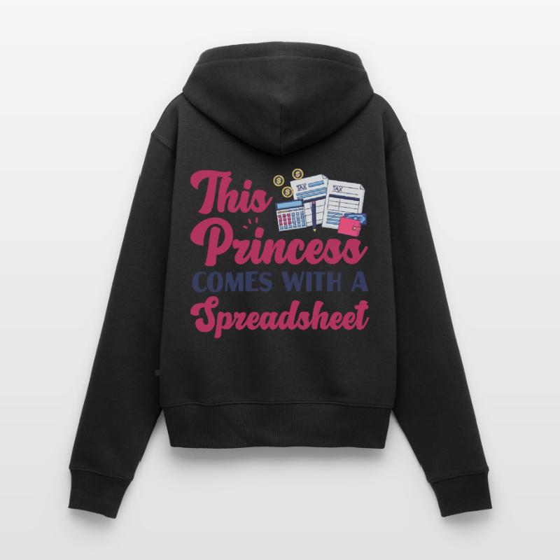 Comptable Comptable Comptable Sweat à capuche zippé Premium bio Femme