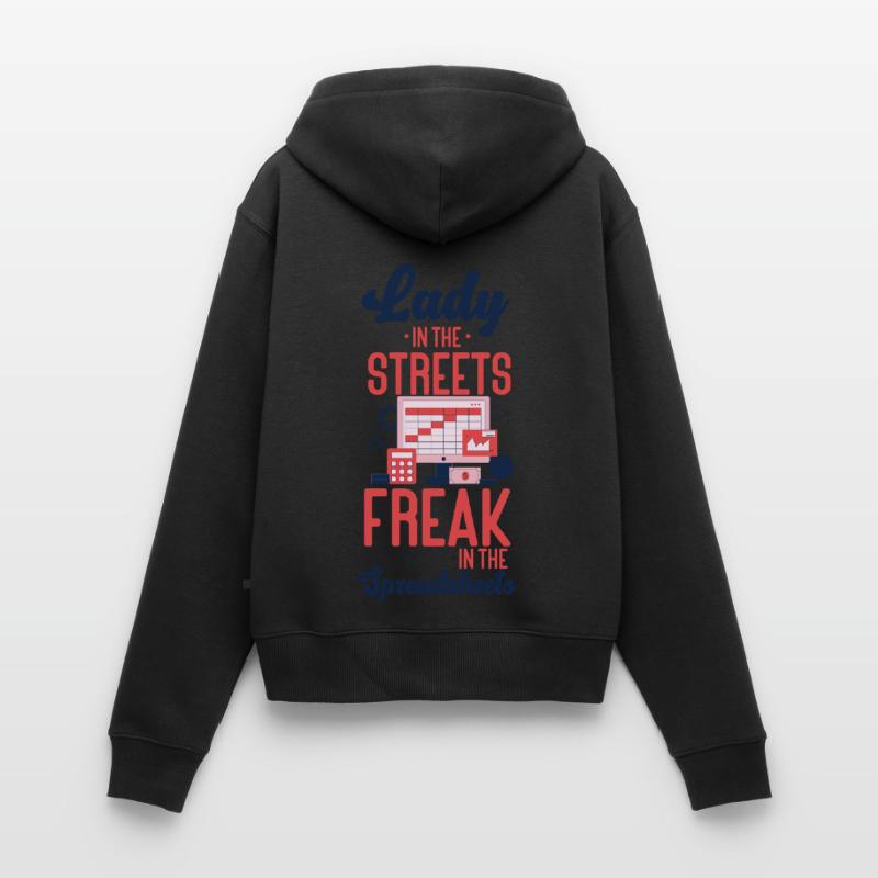 Comptable Comptable Comptable Sweat à capuche zippé Premium bio Femme