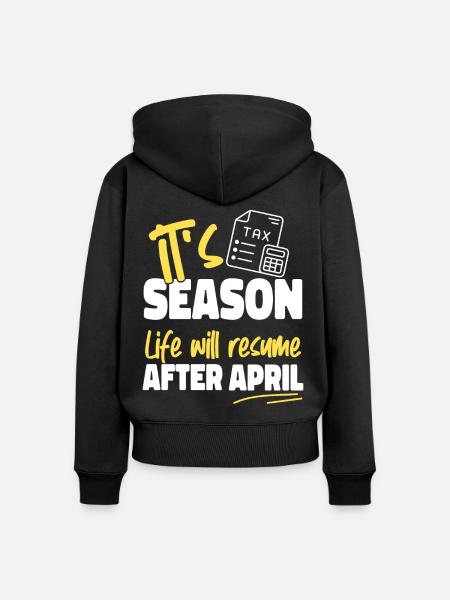 Accountant Bookkeeper Accounting - Frauen Premium Bio Zip Hoodie - Schwarz