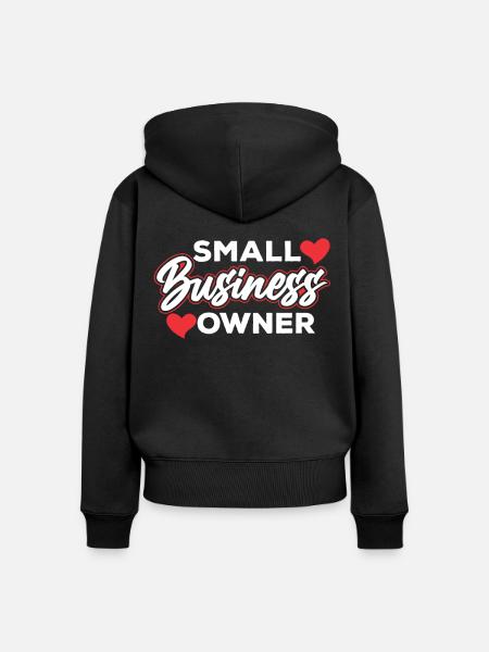 Kleinunternehmer Besitzer Gründer CEO - Frauen Premium Bio Zip Hoodie - Schwarz