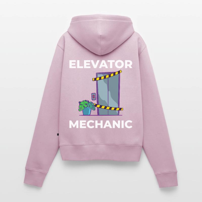 Elevator Elevator Technician Elevator Elevator Women's Premium Organic Zip Hoodie