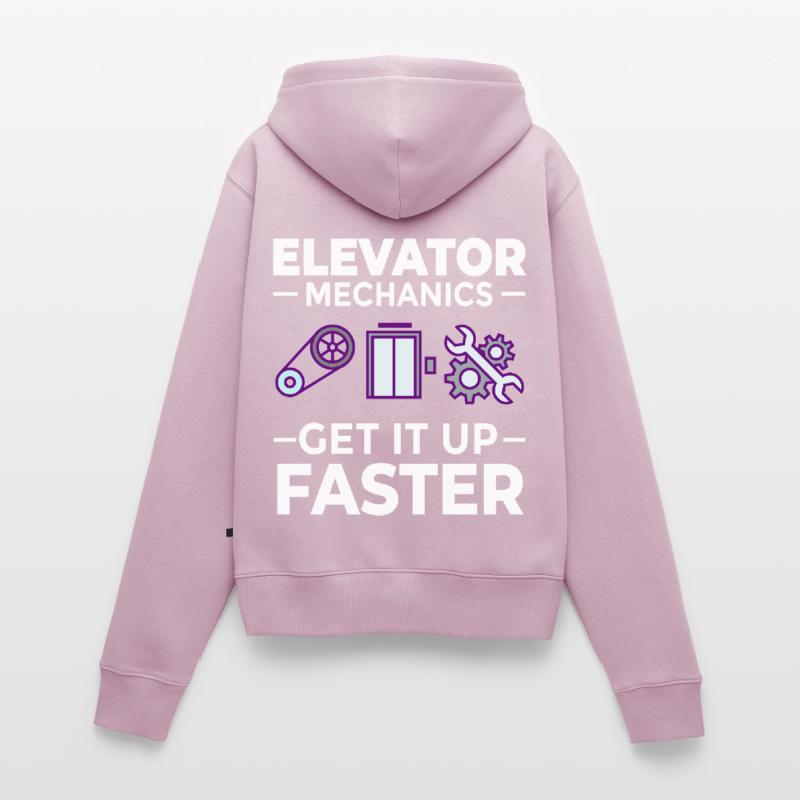 Elevator Elevator Technician Elevator Elevator Women's Premium Organic Zip Hoodie