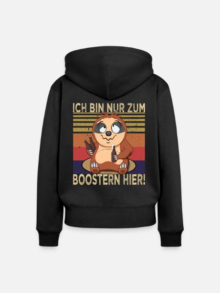 Biertrinker - Saufen - Männerabend - Frauen Premium Bio Zip Hoodie - Schwarz