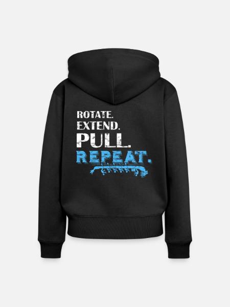Drachenbootrennen Festival Drachenboot - Frauen Premium Bio Zip Hoodie - Schwarz