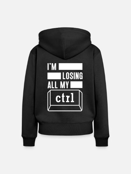 Cybersicherheit Computer Schlüssel Software - Frauen Premium Bio Zip Hoodie - Schwarz