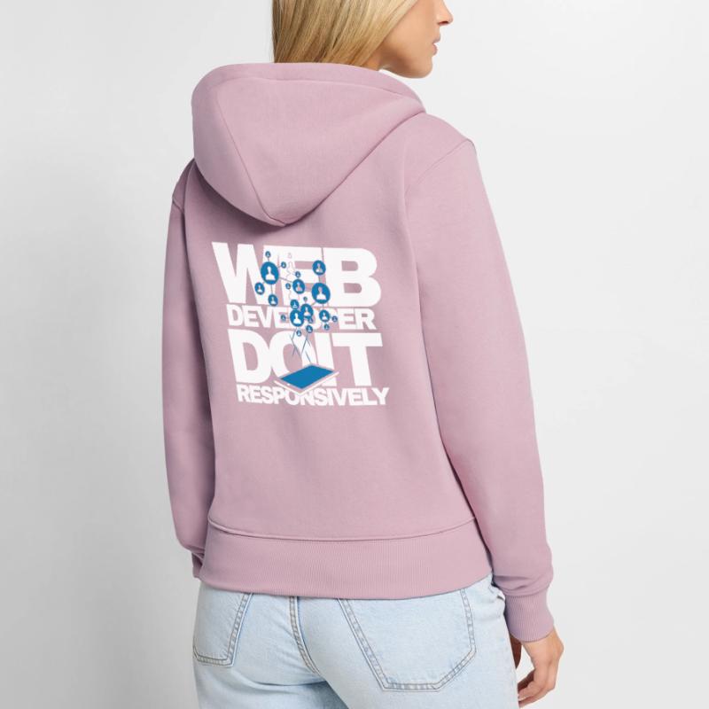 Web Developer Do It Responsively Website Program Women's Premium Organic Zip Hoodie