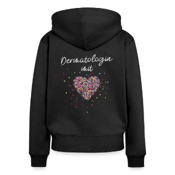 Dermatologist with cardiac dermatology dermatologist - Women's Premium Organic Zip Hoodie - black - Back - Julia (174cm)