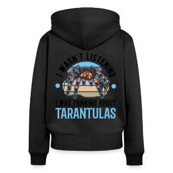 Tarantula Spider Tarantula - Women's Premium Organic Zip Hoodie - black - Back - Julia (174cm)
