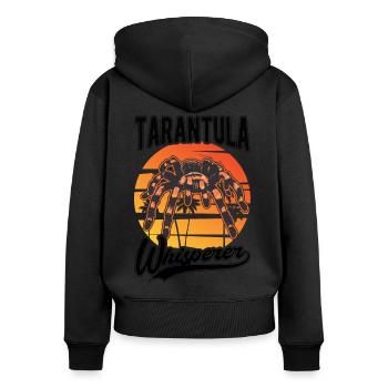 Tarantel Flüsterer Tarantula Whisperer - Frauen Premium Bio Zip Hoodie - Schwarz - Hinten - Julia (174cm)