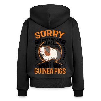 Guinea Pig Gift Guinea Pig - Women's Premium Organic Zip Hoodie - black - Back - Julia (174cm)