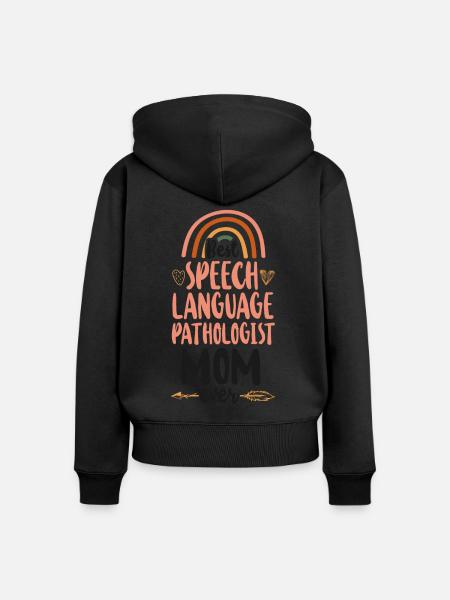 Speech Therapist Therapy Assistant - Frauen Premium Bio Zip Hoodie - Schwarz