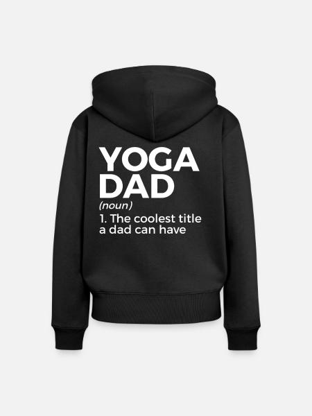 Yoga - Frauen Premium Bio Zip Hoodie - Schwarz