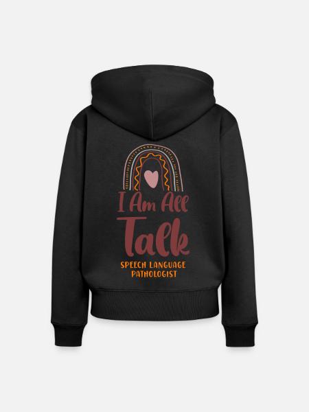 Speech Therapist Therapy Assistant - Frauen Premium Bio Zip Hoodie - Schwarz
