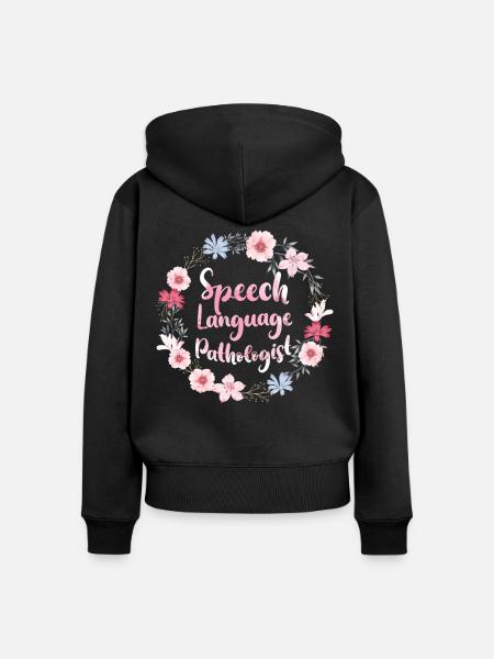 Speech Therapist Therapy Assistant - Frauen Premium Bio Zip Hoodie - Schwarz
