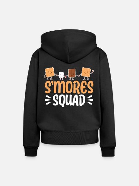 Smores Squad - Frauen Premium Bio Zip Hoodie - Schwarz
