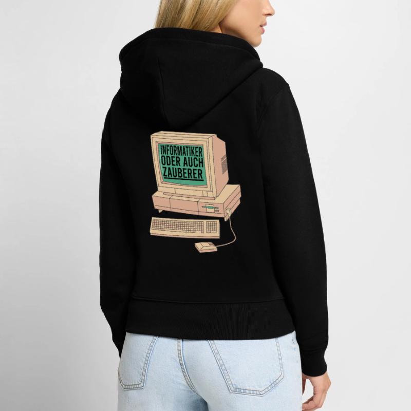 informatiker Informatik Computer Programmierer Frauen Premium Bio Zip Hoodie