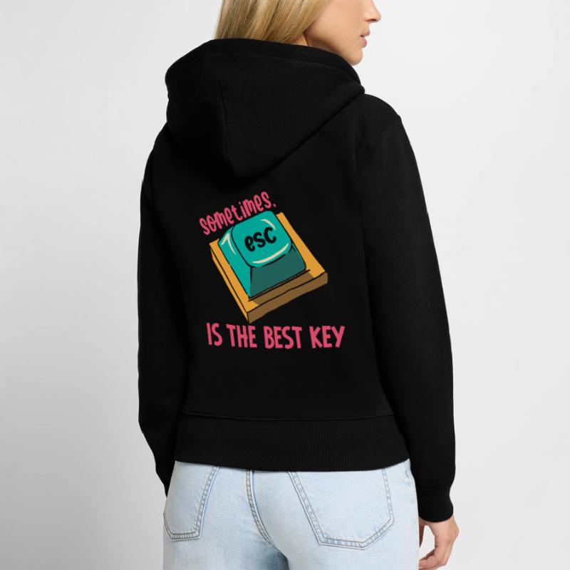 Software Engineer Computer Key Programming Women's Premium Organic Zip Hoodie