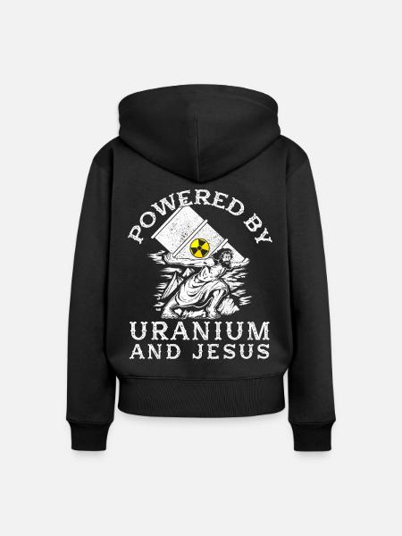 Kernkraft - Stolzer Nuklearingenieur - Frauen Premium Bio Zip Hoodie - Schwarz