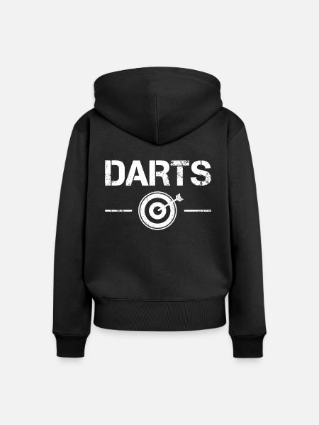 Darts - Frauen Premium Bio Zip Hoodie - Schwarz