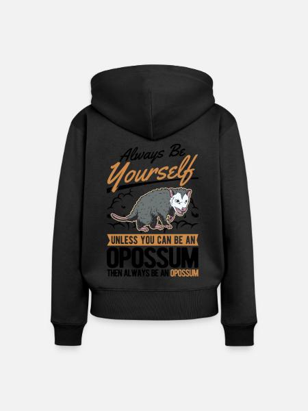 Opossum Geschenk Possum Beutelratte - Frauen Premium Bio Zip Hoodie - 